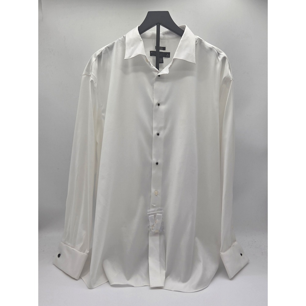 Pronto Uomo White Non-Iron Modern Fit Dress Shirt 18 34/35 101-779
